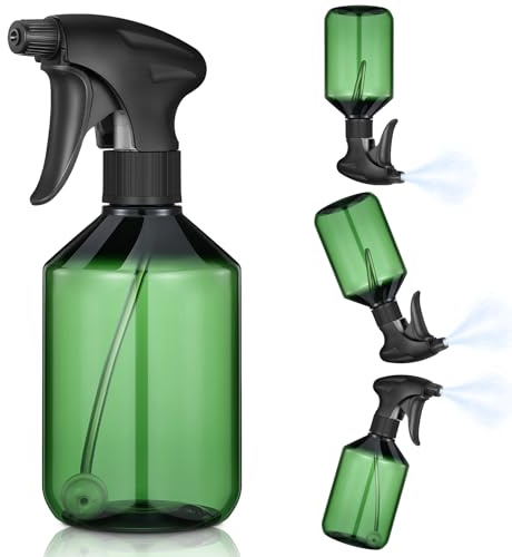 Baderke 16 oz Spray Bottles, 360 Upside Down for Cleaning, Green