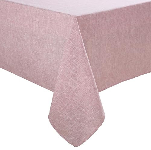 Laura Ashley Harper - Tovaglia in tessuto lussuosamente liscio, per cene formali o informali, vacanze, banchetti, matrimoni o feste, 152,4 x 365,8 cm, colore: rosa cipria