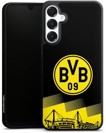 Premium Silikon Hülle kompatibel mit Samsung Galaxy A16 4G Handyhülle schwarz Case BVB Borussia Dortmund Stadion