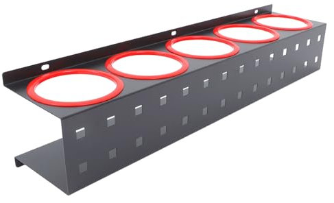 DECHOUS Sturdy Wall-Mounted Spray Bottle Holder Spray Can Rack Screws Detailing Wall-Mounted for Car Beauty Shop