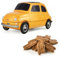 Vermeiren | Lattina Metallo Forma Automobile Gialla con Interno Biscotti Belgi | Biscotti Speculoos Belgio con Zucchero Candito e Cannella - 1 x 130 Gr