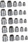 NULYLU 25 Teiliges Rundkeil Set, Eisenkeil, Hammerkeil, Axtkeil, Eisenrundkeil, Praktischer Keil, Reparaturwerkzeug, Keil Für Hammer, Keil Für, Metallrundkeil, Hammerzubehör