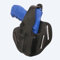 COP 110RDS Pancake Gürtelholster vorne Ausgeschnitten, Leder, 45mm BL / P99/P99Q, schwarz, rechts