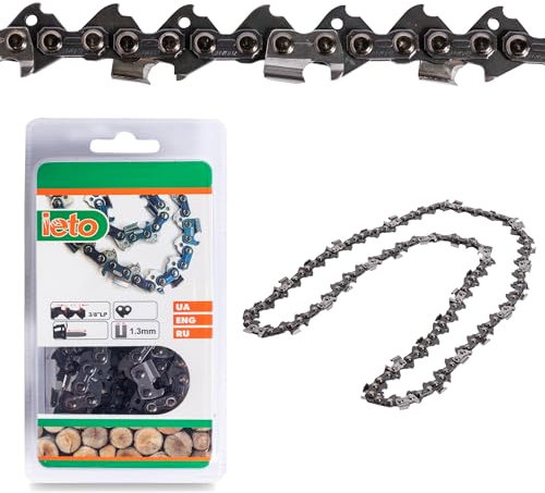 Catena per Motosega da 325” Passo 1.5 mm – 18 Pollici 72 Maglie Ricambio Universale per Barra da Taglio – Maglie Rinforzate (45, Centimetri)