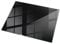 XXL Plateau de Table 120x80 cm en Verre Rectangulaire Décor Élégant Durable pour Le Salon, la Cuisine et la Salle à Manger Surface Lisse Decoratif Verre Trempé - Motif Noir Lisse