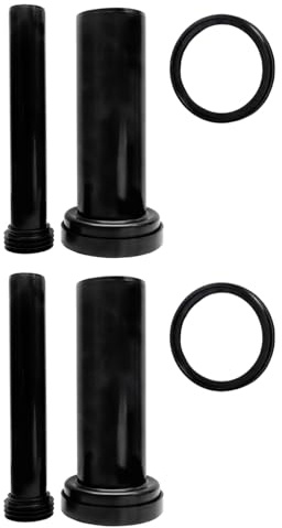 2 Sets Wandaufhängung WC-Tank-Anschluss-Set, 300 mm Abflussrohr/Spülrohr/Gummidichtung, wandhängender WC-Rahmen, WC-Heckanschluss für Wand-WCs und Wassertankspülung