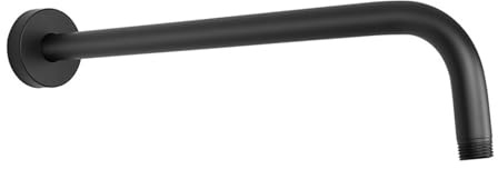 Elegante braccio doccia nero opaco per montaggio a parete, accessori di ricambio per soffioni fisse e tenute a mano, braccio fisso