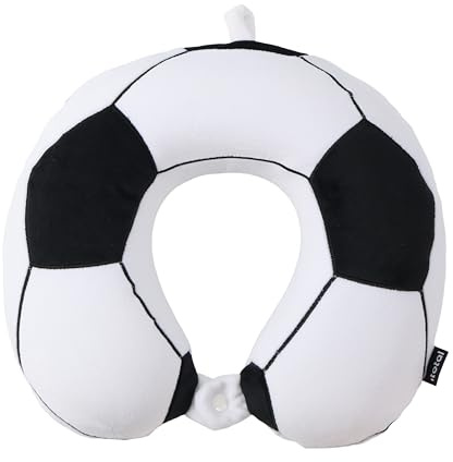 I-TOTAL® - Reisekissen für Nackenstütze, Nackenstützkissen/Kissen Lustiges Reisekissen (Football)