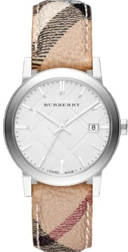 BURBERRY BU9025 - Women's Watch, Leather Strap, Strip