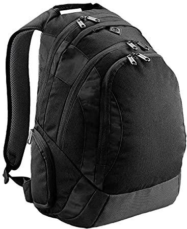 Quadra Vessel® Laptop Backpack, Black, One Size