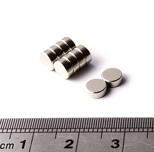 POWER MAGNET STORE Strong Magnets 400g PULL Pack of 10 (5mm Diameter x 2mm Thick) Powerful Neodymium Disc for Arts and Crafts (10)