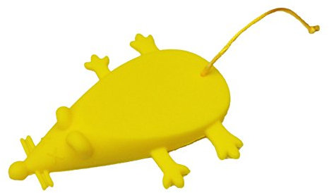 DoorStopShop Mouse Shaped Doorstop Wedge Door Stopper Yellow - fun gift Christmas birthday novelty door stop