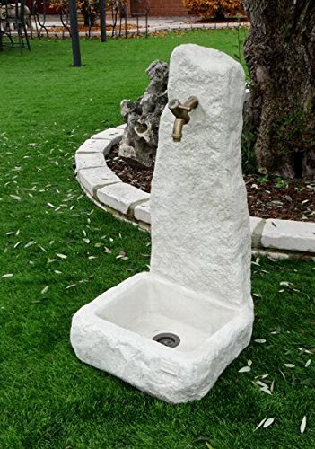 FONTANELLE DA GIARDINO HOUSTON CM43X46X81H GIRGIO CON RUBINETTO 540RU2009 E PILETTA 540RU751