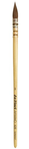 da Vinci Aquarell Serie Artissimo Pinsel, rund, reines Kolinsky Rotmarder, Größe 1 (428-01)
