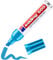 edding 500 Permanentmarker - hellblau - 1 Stift - Keil-Spitze 2-7 mm - wasserfest, schnell-trocknend - wischfest - für Karton, Kunststoff, Holz, Metall, Glas