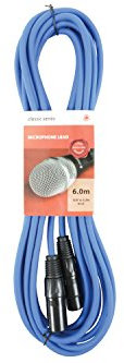Premium XLR Male - XLR Female Cable | Microphone Cable | Blue - 6.0M