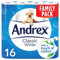 Andrex Classic White Toilet Roll Tissue Paper - 16 Rolls