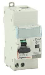 Legrand 411212 Disjoncteur différentiel monobloc DX³6000 10kA arrivée haute automatique départ bas à vis, 4P, 400V, 20A typeA, 30mA