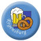 Ansteckbutton mit Print - Regensburg Brezel Bier - 18071 - Gr. ca. 57mm