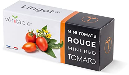 Véritable® Lingot® Mini rote Tomate - Kompatibel mit Indoor-Garten und Exky® - Gebrauchsfertige Nachfüllung - Substrat mit integrierten Samen