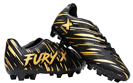 XXUMA Men Women Turf Athletics Spikes Unisex Football Boots Size 10 Black