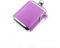 iSavage 6oz Rectangle Hip Flask with a Detachable Light Purple Leather Pouch-YM605-3