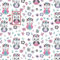 11,99€/m Eule 100% Baumwolle Baumwollstoff Kinder Meterware Handwerken Nähen Stoff (Eule Indianer, 100x160 cm (11,99/m))