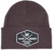 DRESSED IN MUSIC PLAY WITH ME Beanie mit Krempe für Männer - Winter Mütze - Original Cuffed Beanie - 100% Weiches Acryl - Patch am Umschlag Surfing The Basque Country (Aubergine)