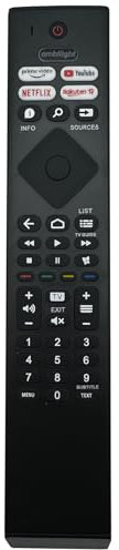 HR45B-GJ01 telecomando per tv philips adatto per telecomando philips ambilight Smart TV,Nessuna configurazione richiesta telecomando universale philips