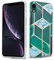 Cadorabo Hülle kompatibel mit Apple iPhone XR Schutzhülle TPU Silikon Case Marmor Design Slim Kratzfest Weiche Gummi mit Rundumschutz Case Hülle für iPhone XR in Grün