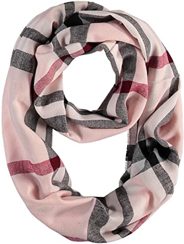 FRAAS Loop Schal 60 x 78 cm - Made in Germany - Karierter Schlauch-Schal für Damen - Polyacryl