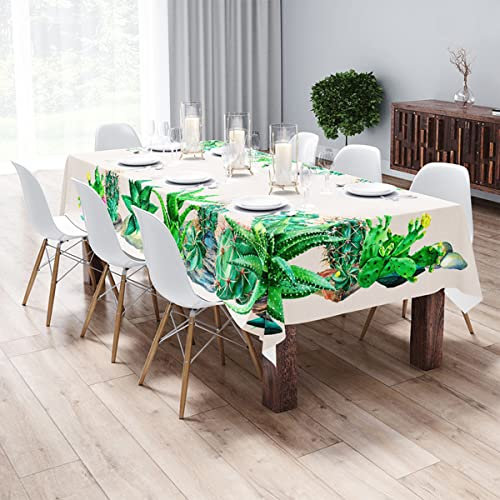 la biancheria di casa - Tovaglia idrorepellente - Cactus, 150x240 cm