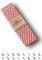 Sandras-Bastelladen Schrägband/Einfassband Baumwolle gefalzt 3m x 20mm - Vichy/Karo Muster 5010-Rot-Weiß