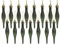 Christmas Concepts® Packung mit 15-8,5 cm Tropfenkugeln - Matt & Glitzer Design - Weihnachtskugeln (Forrest Green)