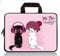 HEABPY Universal 7-9 Inch Kids Tablet Sleeve, Portable Neoprene Carrying Case Bag Fits 7 8 8.5 8.9 9 Apple iPad Mini, Samsung Galaxy Tab, Google, HP, Acer, ASUS (Black Cat and White Cat)