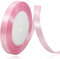 Ruban de Satin Rose 10mm x 22m, Ruban Satinée pour Emballage Cadeau, Couture, Artisanat, Ballon, Bouquet de Mariée, Décoration de Mariage