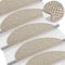 vidaXL Treppenmatten 15 STK., Stufenmatten Selbstklebend, Treppenteppich in Sisal-Optik, Treppenstufenmatte Treppenschutz, 65x21x4cm Taupe