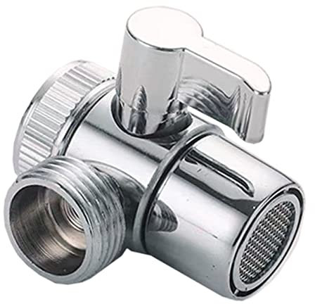 Inverseur de douche à 3 voies, accessoire de douche pour robinets de baignoire, adaptateur de pommeau de douche pour robinet d'évier monté sur bras de douche, inverseur de douche (cuivre)