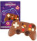 Game Controller aus Schokolade | Schoko Gamepad | tolle Geschenkidee | Vollmilch | Videospielfans | für Jung & Alt | im NEON Design | 70 g