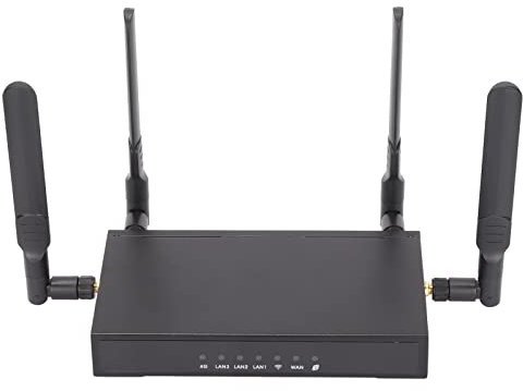 4G Plug in Smart Wireless Router, European Edition 300M Industrial Enterprise Router, 8M ROM 128M RAM, DC 9 Bis 48V 1A Strom, Unterstützung Von 64 Benutzerterminals für Internet, Arbeit, Spiel