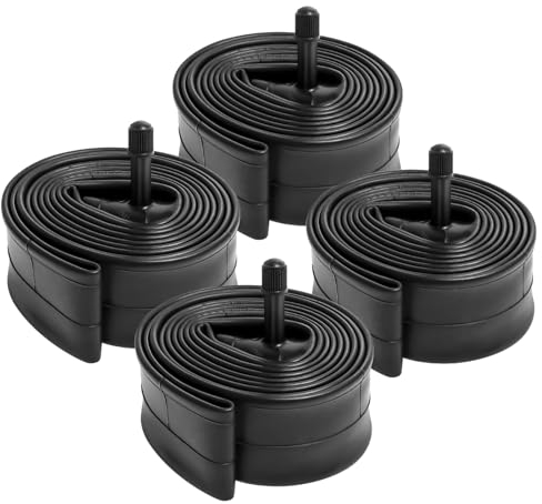 YunSCM 4er-Pack 47/57-406 20 Zoll Schlauch 20x1.75 20x1.95 20x2.0 20x2.10 20x2.125 AV32mm Ventil kompatibel 20 Zoll Fahrradschlauch/Kinderfahrrad/Elektrofahrrad Schlauch 20 x1.75/1.95/2.10/2.125
