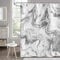Hnmdmyi Duschvorhang Marmor Optik 180x180, Grau Weiß Duschvorhänge Abstrakt Modern Luxus Kunst Dekorative Badewanne Vorhang Wasserdicht Polyester Stoff Waschbar Badevorhang für Badezimmer mit Haken