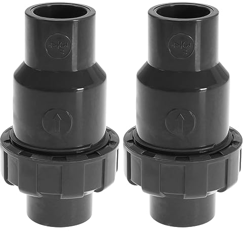 Create idea 2pcs 25mm Diamètre intérieur Clapet Anti-retour d'eau Intérieurs Accessoires de Connecteur de Tube d'eau Clapet Anti-retour d'aileron Tuyau de Clapet Anti-retour pour Refoulement PVC