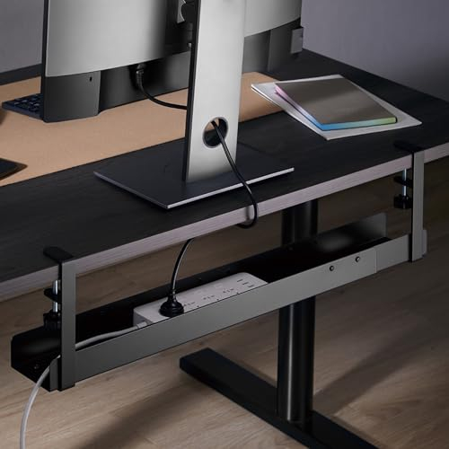 Verstellbar, Office Schreibtisch-Kabelkanal XXL, Klemm-Montage