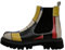 DOGO Femme Cuir Vegan Multicolore Bottes Longues - Artist Piet - Composition Motif