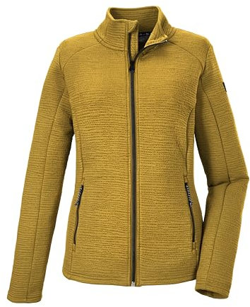 killtec Donna Giacca in pile con colletto rialzato KOS 38 WMN FLX JCKT, dark yellow, 42, 41277-000