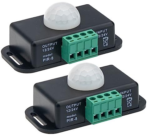Gadpiparty 2st Infrarotsensor Bewegungslicht Led Sport Bewegungssensoren Licht Mit Bewegungsmelder 12v Bewegungssensor 12-volt-timer Pir Regler Menschlicher Sensor Aluminiumlegierung