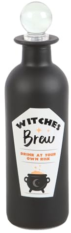 Decorative Witches Brew Glass Potion Bottle - Enhances the Aesthetic of Bathroom Decor