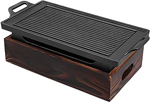 WENSHENG Grill à gaz Portable sans fumée, Four à Charbon de Bois, antiadhésif pour l'extérieur et la Maison