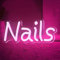 Nails Neon Sign, Charming Neon Signs for Bedroomwith Light Dimmer, for Bedroom Decor Wedding Party Bar Cafe Business Salon, Christmas Gifts For Women